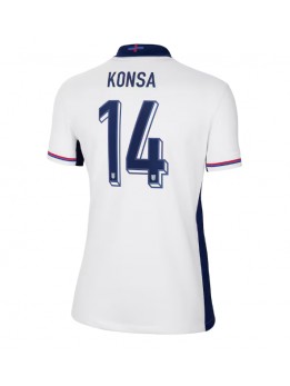 England Ezri Konsa #14 Heimtrikot für Frauen EM 2024 Kurzarm